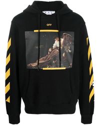 Off-White c/o Virgil Abloh - Diagonal Arrow Caravaggio St Fran Slim Hoodie Ombb097C99Fle0141001" - Lyst
