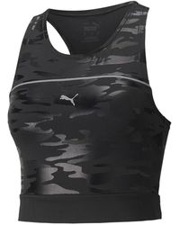 PUMA - Run High Shine Crop Tank 521066 01" - Lyst