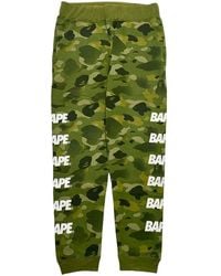 A Bathing Ape - Side Logo Camo Sweatpants Camo" 001Pte301015X" - Lyst