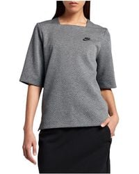 Nike - Sportswear Tech Fleece Top "Carbon Heather 833450 091" - Lyst