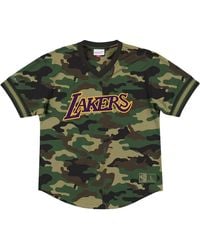 Mitchell & Ness - Nba Mesh V-Neck T-Shirt "Los Angeles Lakers - Lyst