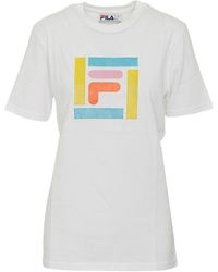 Fila - Monique Grass Logo T-Shirt Lw016152 100" - Lyst