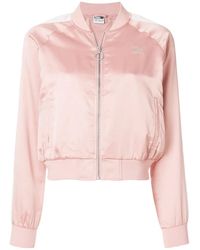 PUMA - En Pointe Satin T7 Jacket "Peach" 575493 31" - Lyst
