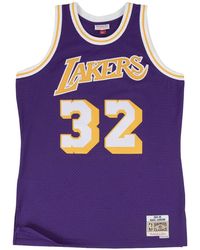Mitchell & Ness - Nba Magic Johnson Swingman Road Jersey "1984 Los Angeles Lakers - Lyst