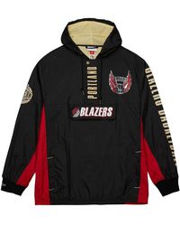 Mitchell & Ness - Team Og 2.0 Windbreaker Vintage Logo "Nba Trail Blazers" Ojpo7093 Ptbyypppblck" - Lyst