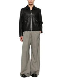 Rick Owens - Wide Bela Pants Melange" Rr01F2366 Wme 178" - Lyst