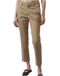 Brunello Cucinelli - Cotton Straight Trousers "Light Taupe" Brun1369" - Lyst