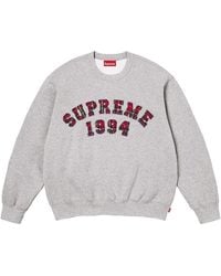 Supreme - Plaid Arc Crewneck "Ss26 - Lyst