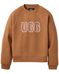 UGG - Logo Crewneck Sweatshirt "Chestnut" 1171477 Che" - Lyst