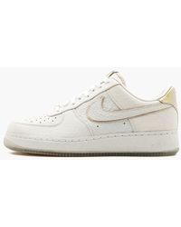 Nike Rubber Air Force 1 Flyknit 2.0 in White/Platinum (White) for Men | Lyst