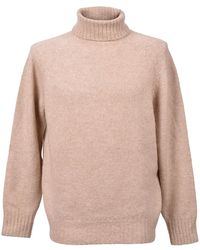 Brunello Cucinelli - Wool Turtleneck Sweater "Light Camel" Brun353" - Lyst
