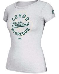 Reebok - Ufc Cap Sleeve T-Shirt Shamrock "Light Ash Heathered" Bt9131" - Lyst