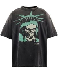 SAINT Mxxxxxx - Babylon Statue Skull Short-Sleeve T-Shirt Sm Hr1 0000 C47" - Lyst