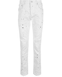 Purple Brand - Low Rise Skinny Jeans "Optic" P001 Owpb122" - Lyst