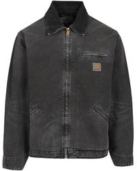 Carhartt - Og Detroit Jacket Destroy Wash Splatter" I035280 00E17" - Lyst