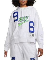 Nike - Sportswear Club Fleece Hoodie "Birch Heather Dv8086 051" - Lyst