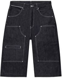 Purple Brand - Raw Workwear Denim Shorts "Dark" M0023 Wora226" - Lyst
