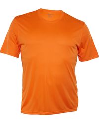 Champion - Essential Moisture-Wicking Double Dry Crewneck T-Shirt "Safety Fluorescent" Cw22 Sh Safety" - Lyst