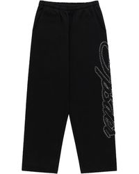 Sp5der - Rhinestone Script Wide Leg Sweatpants 352" - Lyst