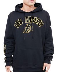Pro Standard - Nba Los Angeles Lakers Stacked Logo Hoodie Bll552613 Blk" - Lyst