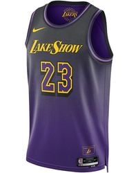 Nike - Nba Lebron James Los Angeles Lakers 2024/25 City Edition Swingman Jersey "Field" Fq4346 504" - Lyst