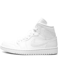 Nike - Air 1 Mid "Triple" Bq6472 100" - Lyst
