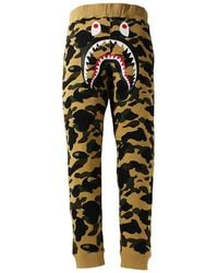 A Bathing Ape - 1St Camo Shark Slim Fit Sweatpants 1H80 152 012" - Lyst