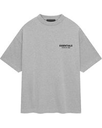 Fear Of God - Jersey Crewneck T-Shirt "Light Heather" 125Ho244368F" - Lyst