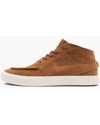 Nike Leather Sb Zoom Stefan Janoski Mid Crafted Skate Shoe in Brown for Men  | Lyst