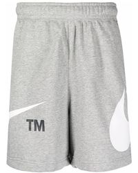 Nike - Sportswear Swoosh French Terry Shorts "Dark Heather Dd5997 063" - Lyst