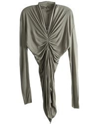 Rick Owens - Radiance Long Sleeve T-Shirt "Dust" Rp01F6201 Js 34" - Lyst