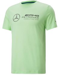 PUMA - Mapf1 Mercedes Essential Logo Tee "Paradise" 536447 16" - Lyst