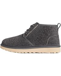 UGG - Neumel Shaggy Suede Boot "Dark" 1158219 Dgry" - Lyst
