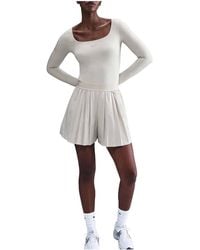 Nike - 24.7 Perfectstretch Dri-Fit High-Waisted Loose Pleated Shorts "Light Orewood" Ib2346 104" - Lyst