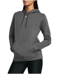 Under Armour - Hustle Fleece Hoodie "Carbon Heather 1300261 091" - Lyst