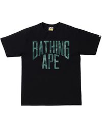 A Bathing Ape - Layered Line Camo Nyc Logo T-Shirt 1J80 110 030" - Lyst