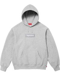 Supreme - Box Logo Hooded Sweatshirt "Fw24 Heather" Su927" - Lyst