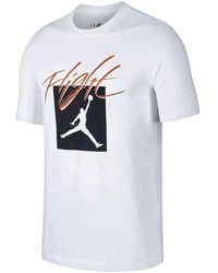 Nike - Air Jumpman Flight Short Sleeve T-Shirt At8958 100" - Lyst