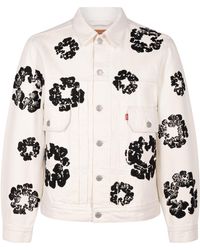DENIM TEARS - The Cotton Wreath Denim Jacket Dt16" - Lyst