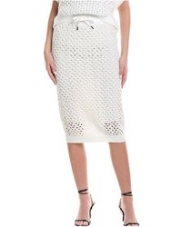 Brunello Cucinelli - Crochet Midi Skirt Brun459" - Lyst