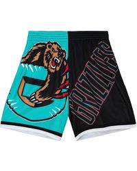 Mitchell & Ness - Big Face Fashion Shorts 5.0 "Vancouver Grizzlies" Pshr4351 Vgryypppteal" - Lyst
