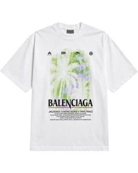 Balenciaga - Medium Fit Tech Logo T-Shirt 764235Tuvo79000" - Lyst