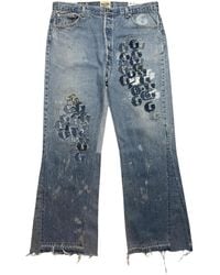 GALLERY DEPT. - Super G Patch La Flare Denim Jeans "Light Wash" Gd202" - Lyst