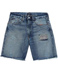 Polo Ralph Lauren - Bandana Repair Denim Shorts 710P08167001" - Lyst
