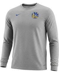 Nike - Nba Gs Warriors Facility Dri-Fit Long Sleeve T-Shirt 870386 063" - Lyst