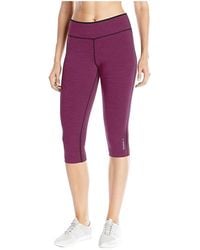 Reebok - Workout Ready Reversible Capri "Mystery Berry" Ay2131" - Lyst