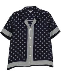 Bode - Foyer Diamond Short Sleeve Shirt Mrs26Sh009" - Lyst