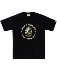 A Bathing Ape - Abc Camo Busy Works Sta T-Shirt Camo" 001Tel801007Mbk0" - Lyst