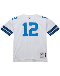Mitchell & Ness - Nfl Jersey Cowboys 1975 Roger Staubach "Cowboys" Ajy67395 Dco75Rstwhit" - Lyst