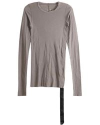 Rick Owens - Basic Long Sleeve T-Shirt "Dust" Ds02F6217 Bh 34" - Lyst